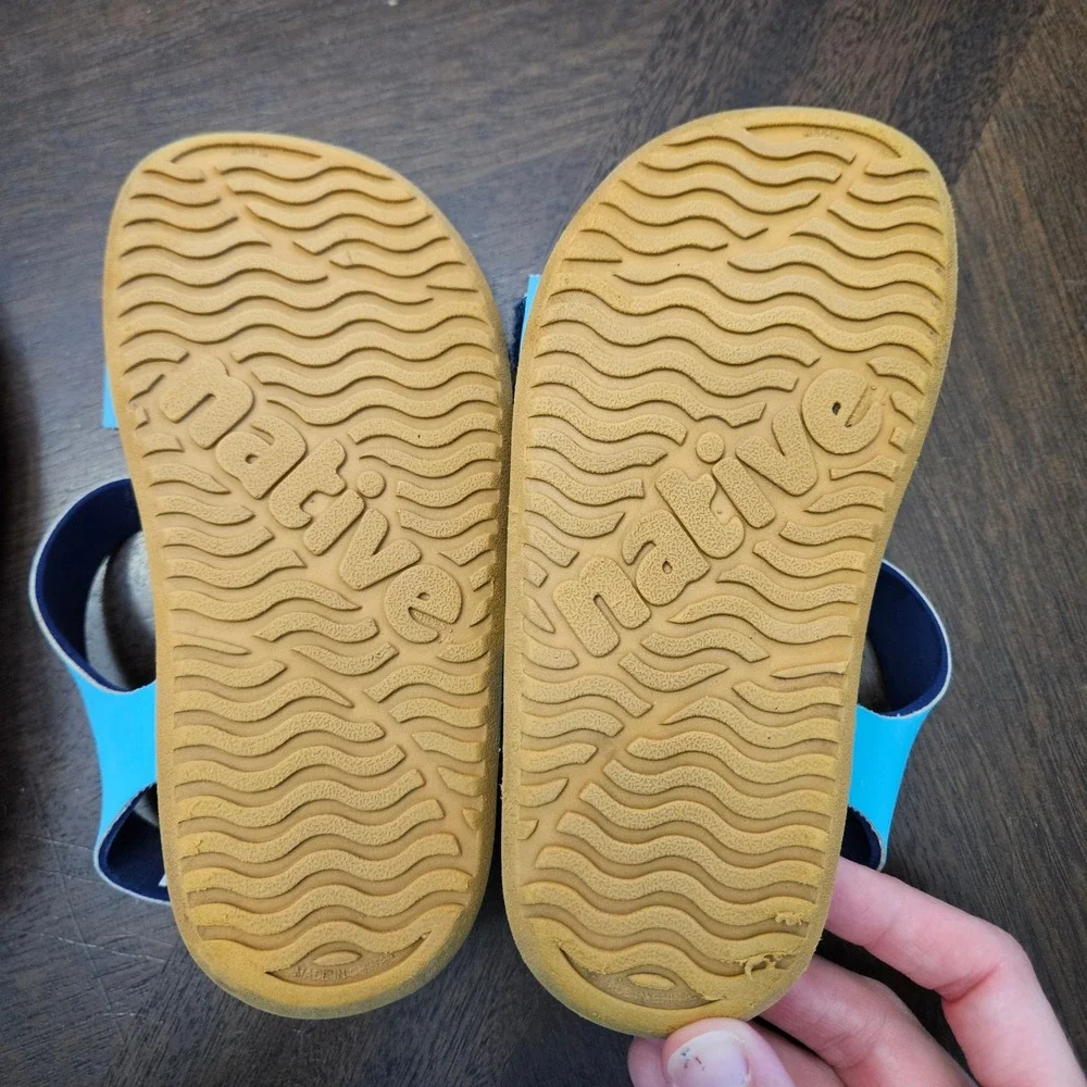 Native Jefferson Charley Shoes Kids C11 Red Blue EVA Water Sandals Lot of 2